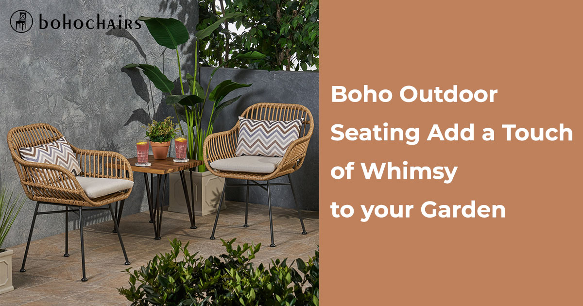 Boho Outdoor Seating Add a Touch of Whimsy to your Garden