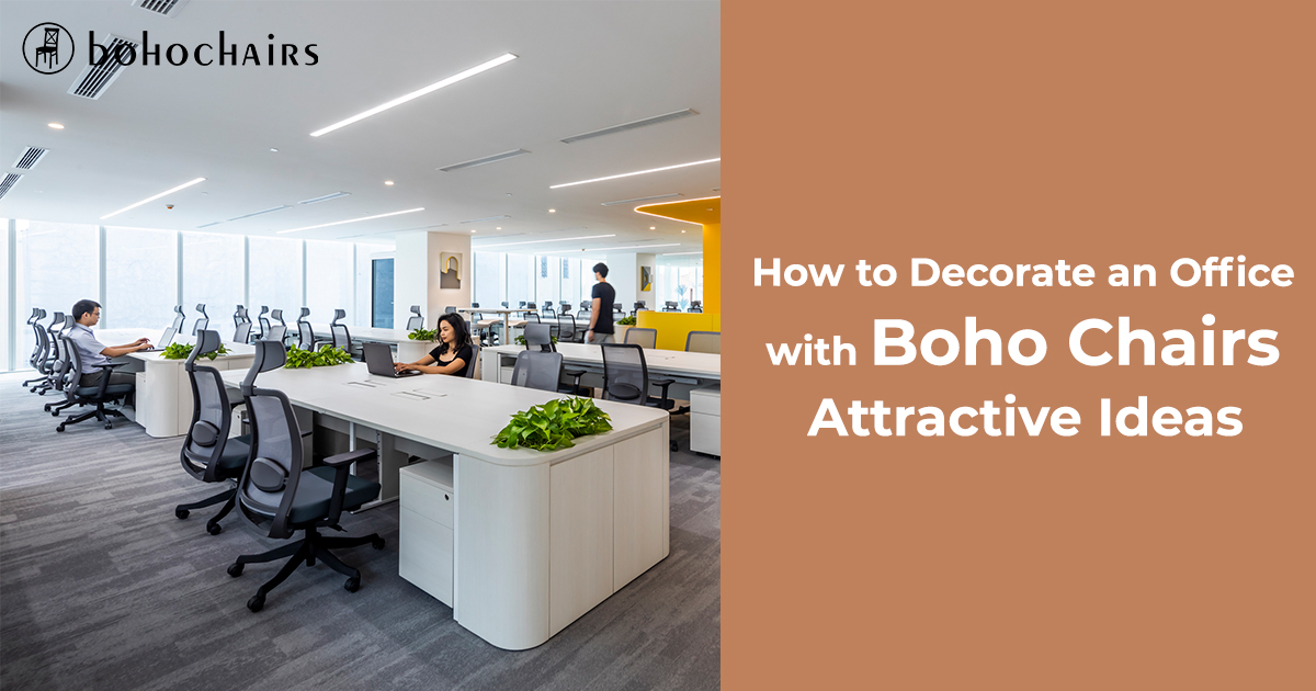 How to Decorate an Office with Boho Chairs - Attractive Ideas