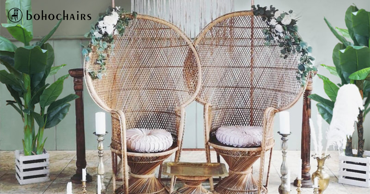 How to Decorate Boho Peacock Chairs